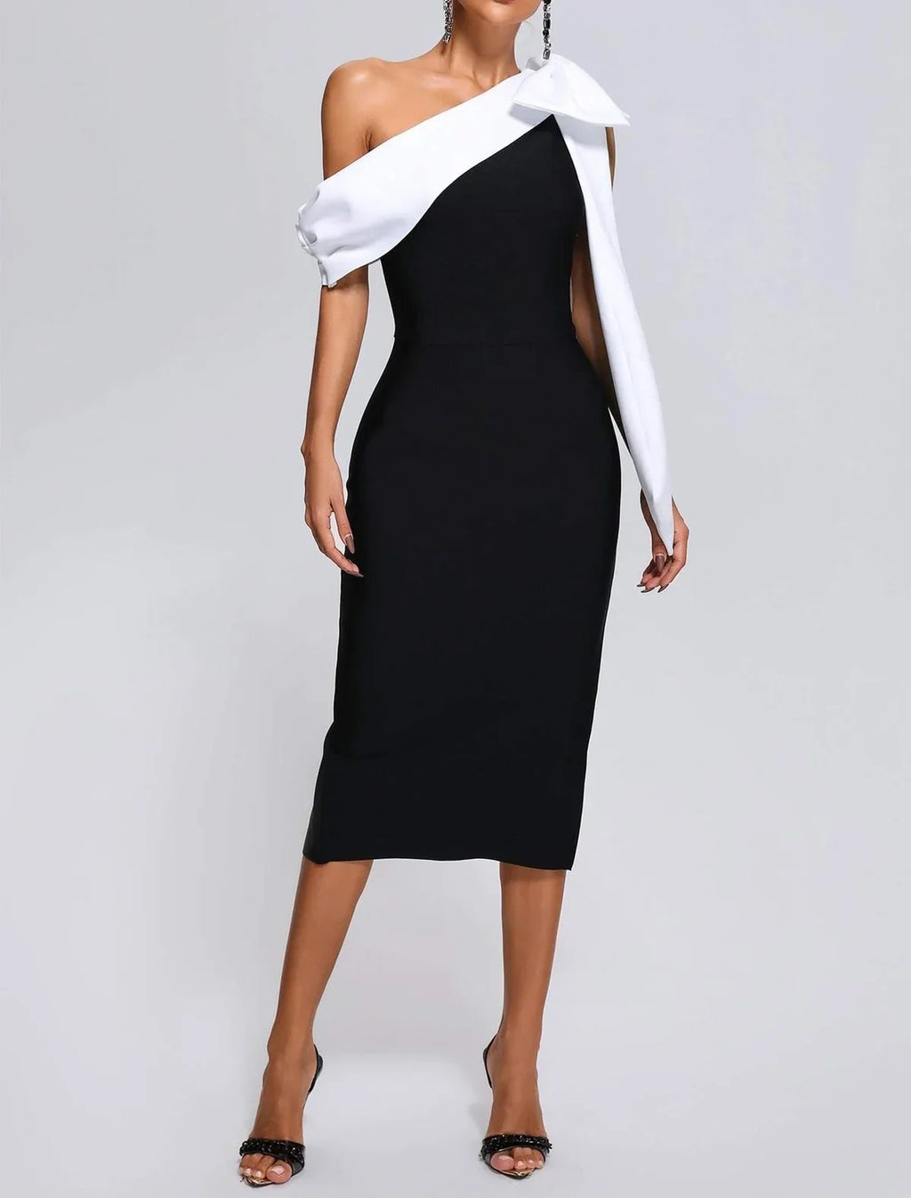 Colette | Off-Shoulder midi Jurk