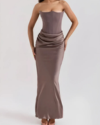 Miss | Jurk Dames Maxi Drapeert - Viscose