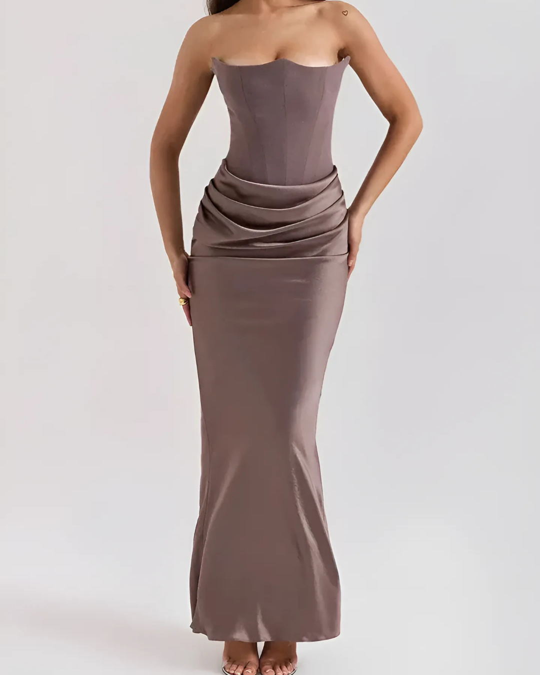 Miss | Jurk Dames Maxi Drapeert - Viscose
