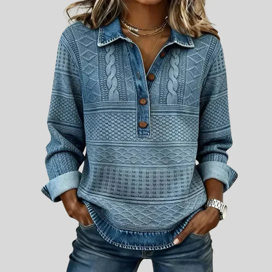 Azalea | Collared Knit Jumper — 1