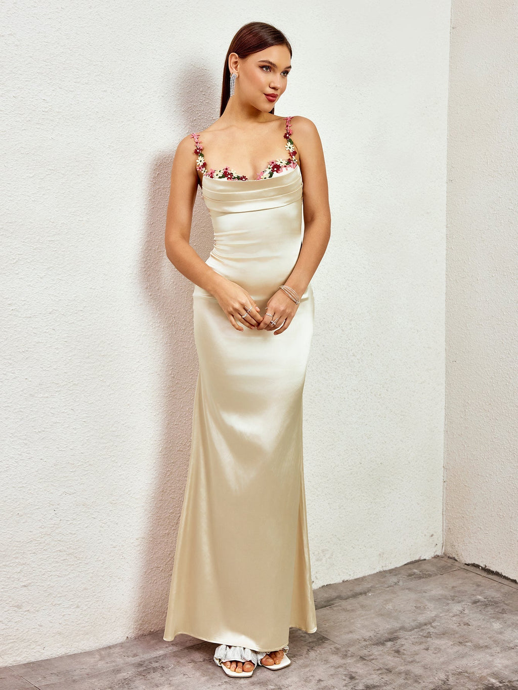 Fiorella Satin Gown | Maxi Jurk