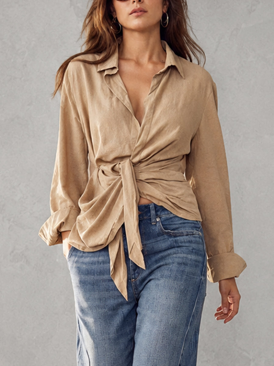 Miss | Blouse Dames Loose Fit Lange Mouwen - Katoenblend