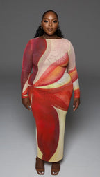 Sunset Elegance | Maxi Jurk