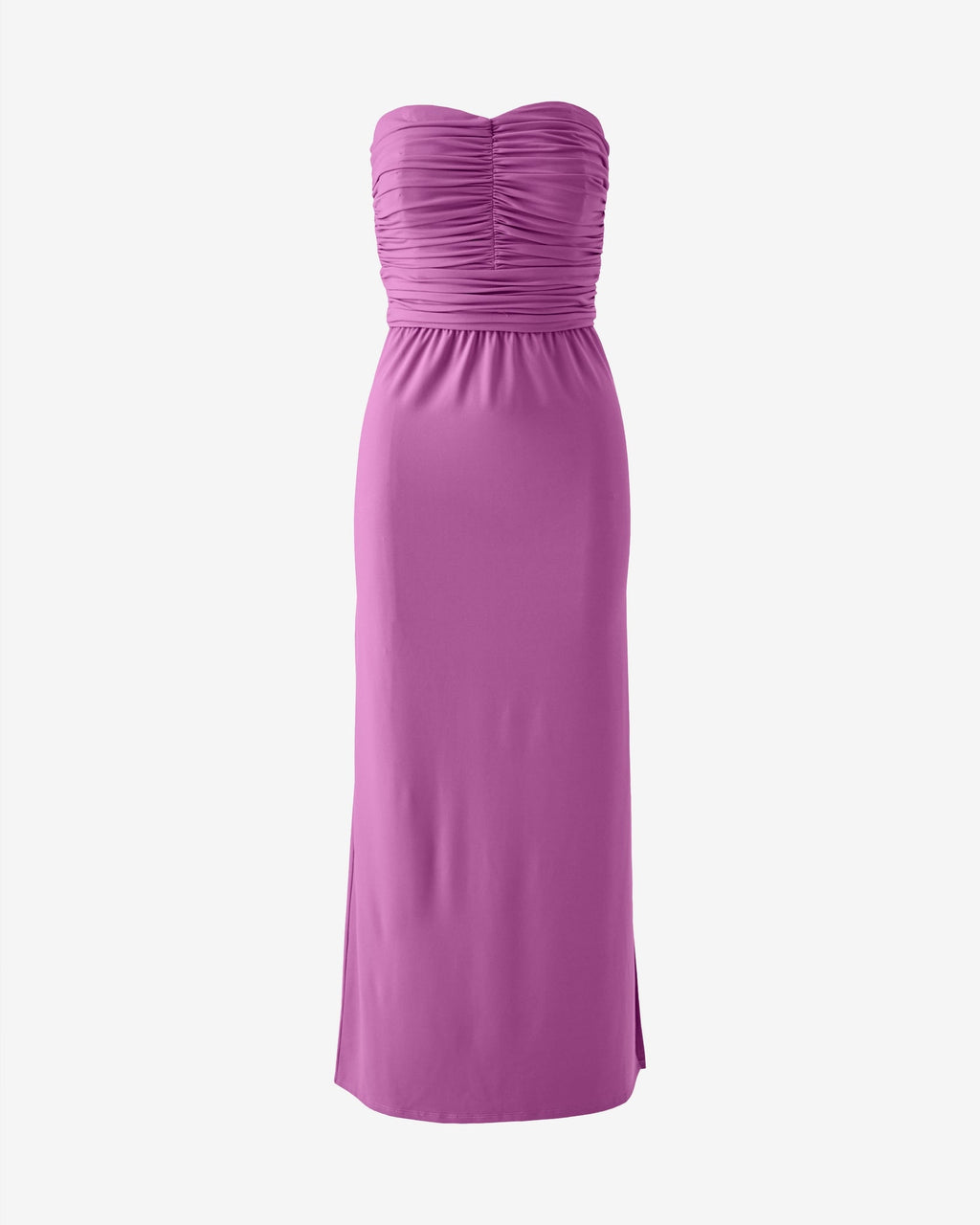Miss | Jurk Dames Strapless Maxi Ruched - Gebreide Stof