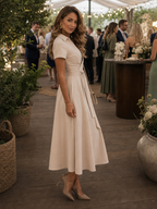 Miss | Jurk Dames Midi Casual - Katoen