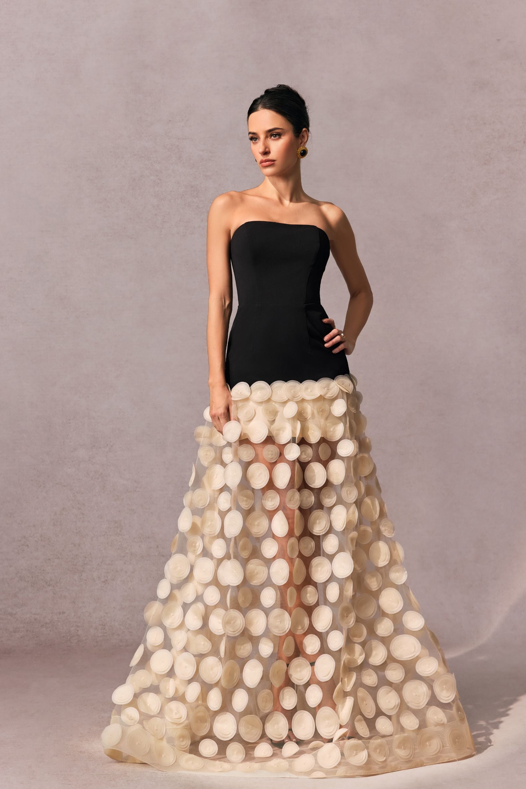 Aurélienne | Statement Strapless Evening Dress