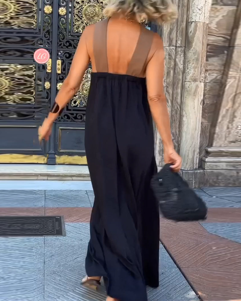 Miss | Jurk Dames Maxi Crossover - Viscose