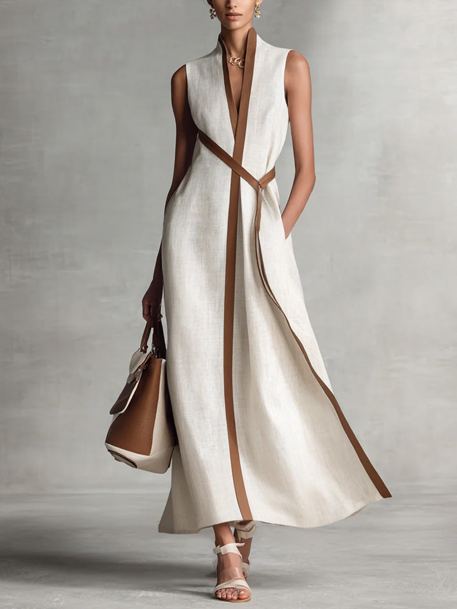 Miss | Jurk Dames Midi - Linnen