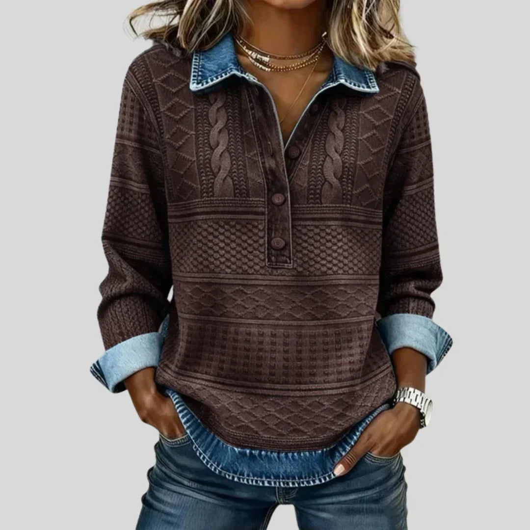 Azalea | Collared Knit Jumper — 3