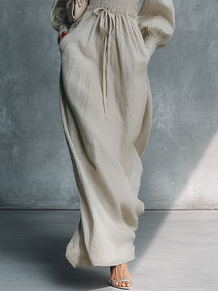Miss | Jurk Dames Maxi Everyday - Linnen