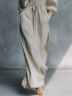 Miss | Jurk Dames Maxi Everyday - Linnen