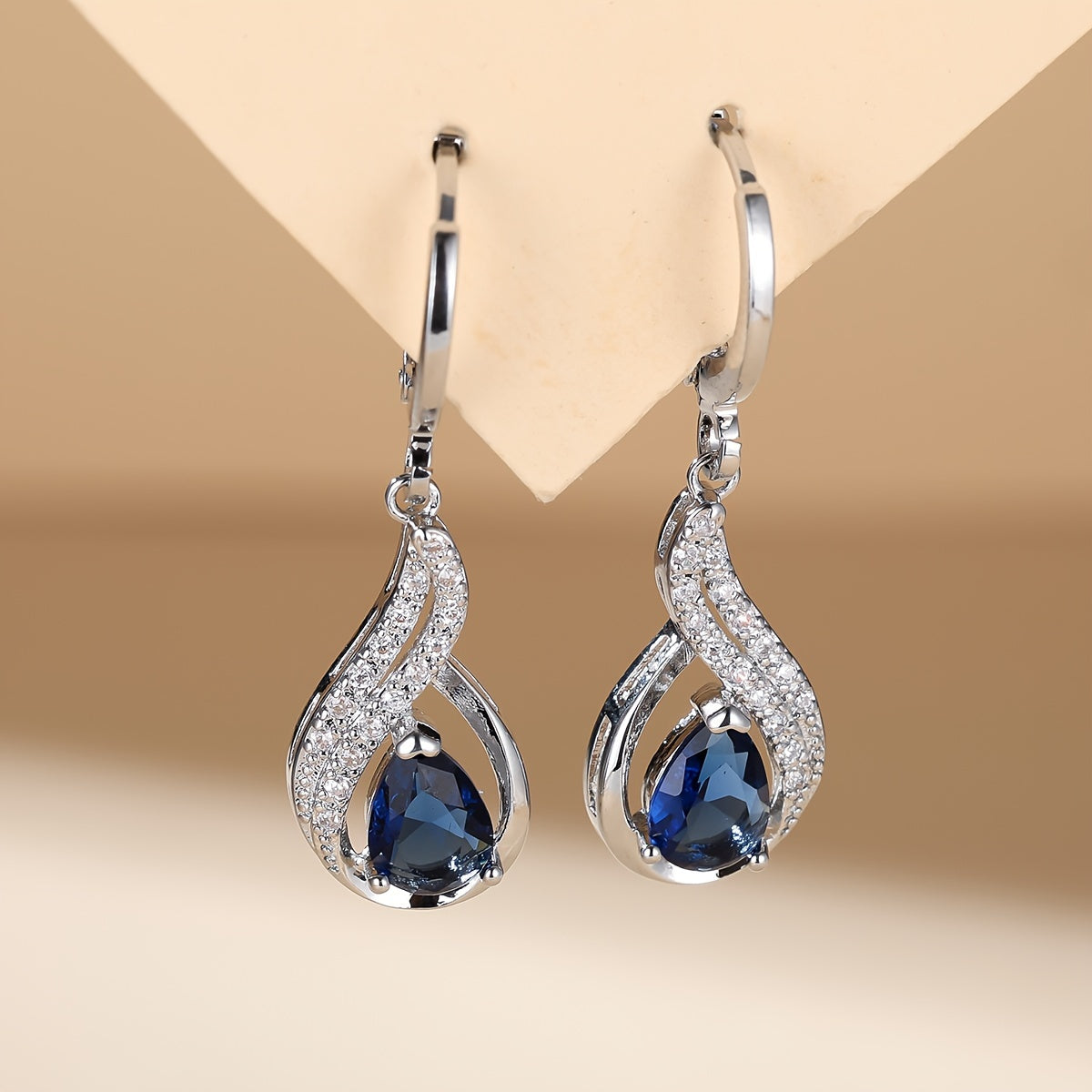 Elegant Waterdrop Zirconia Earrings — 2