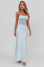 Celina | Mesh Detail Maxi Dress