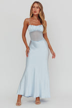 Celina | Mesh Detail Maxi Dress