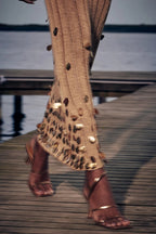 Goldie | Gouden Mesh Glamour Jurk