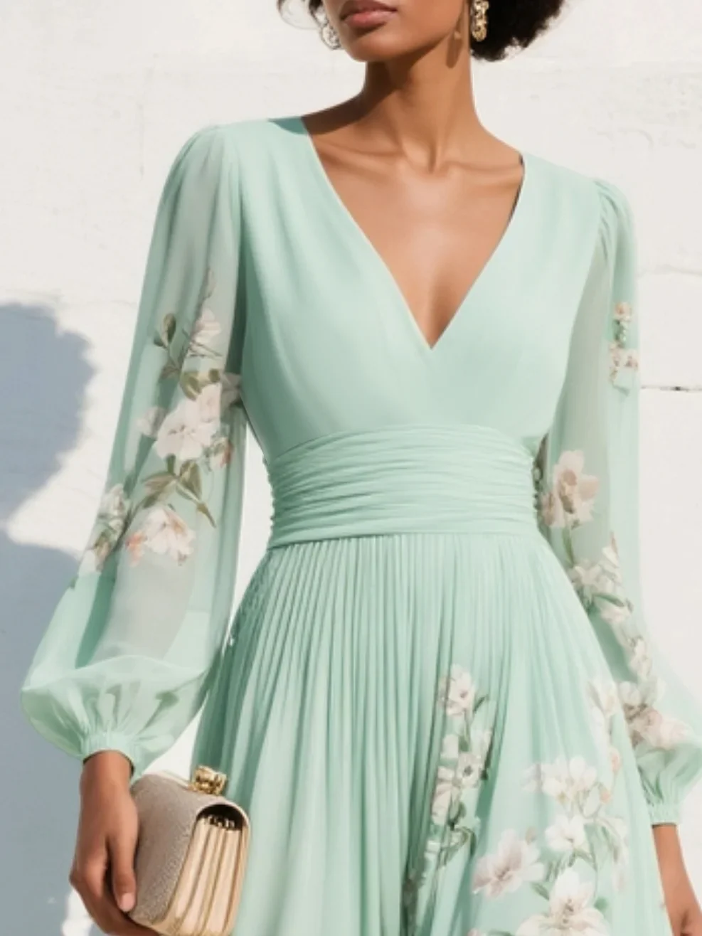 Miss | Jurk Dames Midi Casual - Polyester