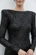 Starry Sequin | Maxi Jurk met Pailletten & Open Rug