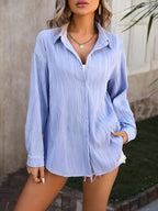Miss | Blouse Dames Lange Mouwen Jacquard - Polyester