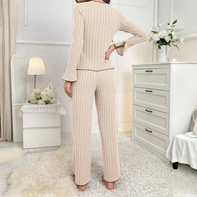 Kenzie™ - Chic V-Neck Loungewear Set — 5