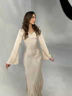Miss | Jurk Dames Maxi Fluïde Lange Mouw - Viscose