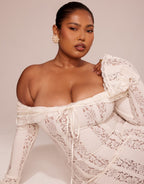 Arwen Lace | Off-Shoulder Maxi Jurk