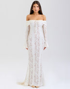Arwen Lace | Off-Shoulder Maxi Jurk