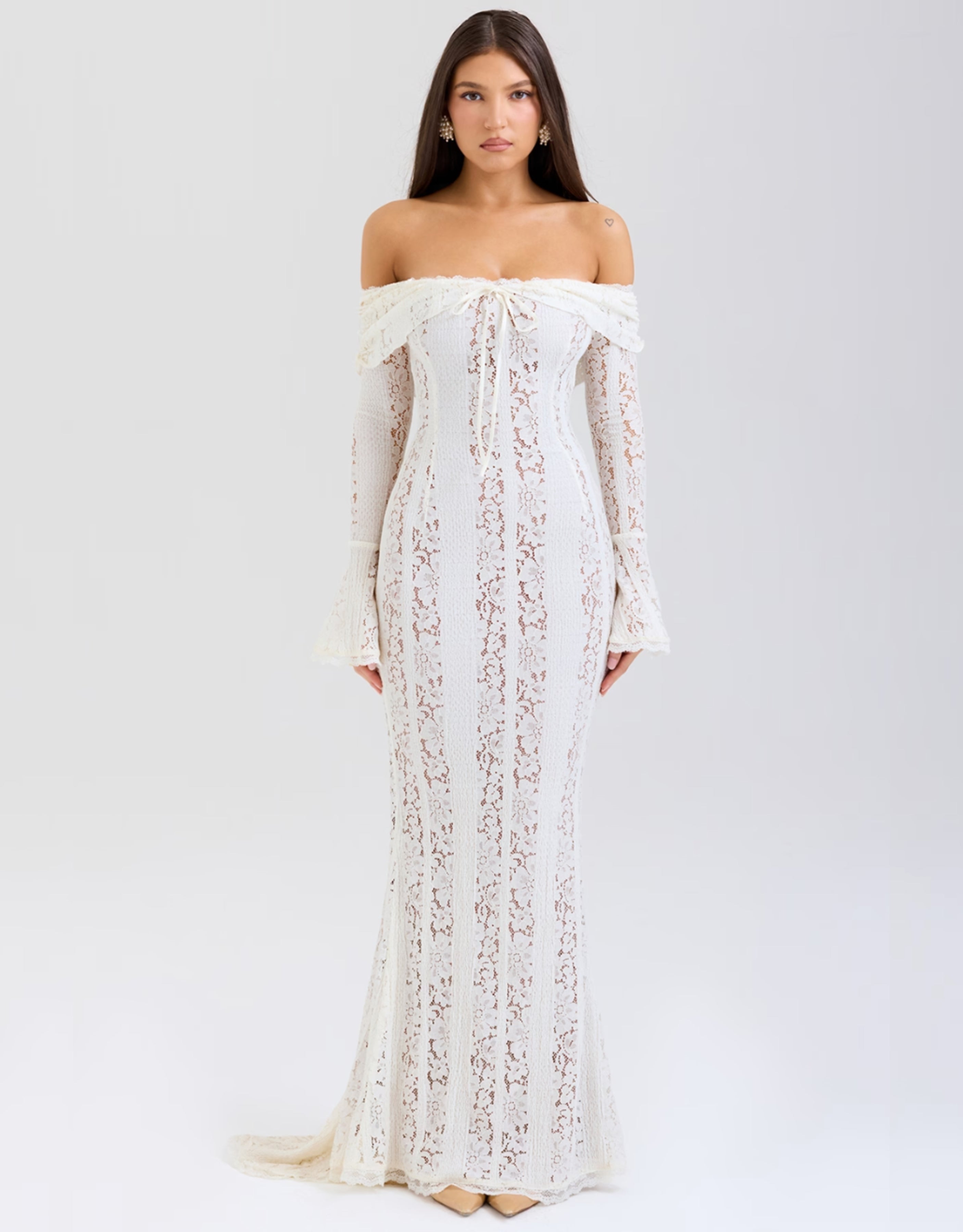 Arwen Lace | Off-Shoulder Maxi Jurk