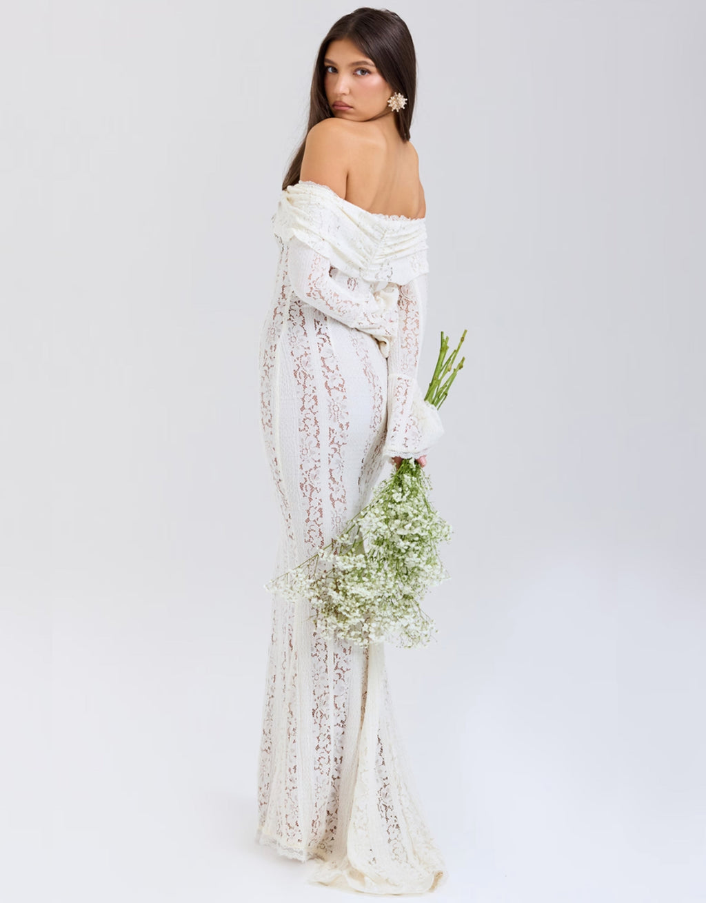 Arwen Lace | Off-Shoulder Maxi Jurk