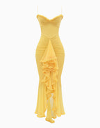 Soleil Ruffle | Maxi Jurk