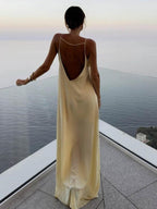 Celestine | Elegante Satijnen Maxi Jurk
