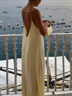 Celestine | Elegante Satijnen Maxi Jurk