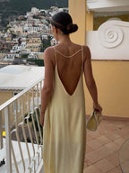 Celestine | Elegante Satijnen Maxi Jurk