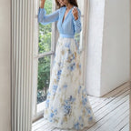 Miss | Jurk Dames Maxi V-hals Bloemenprint - Viscose