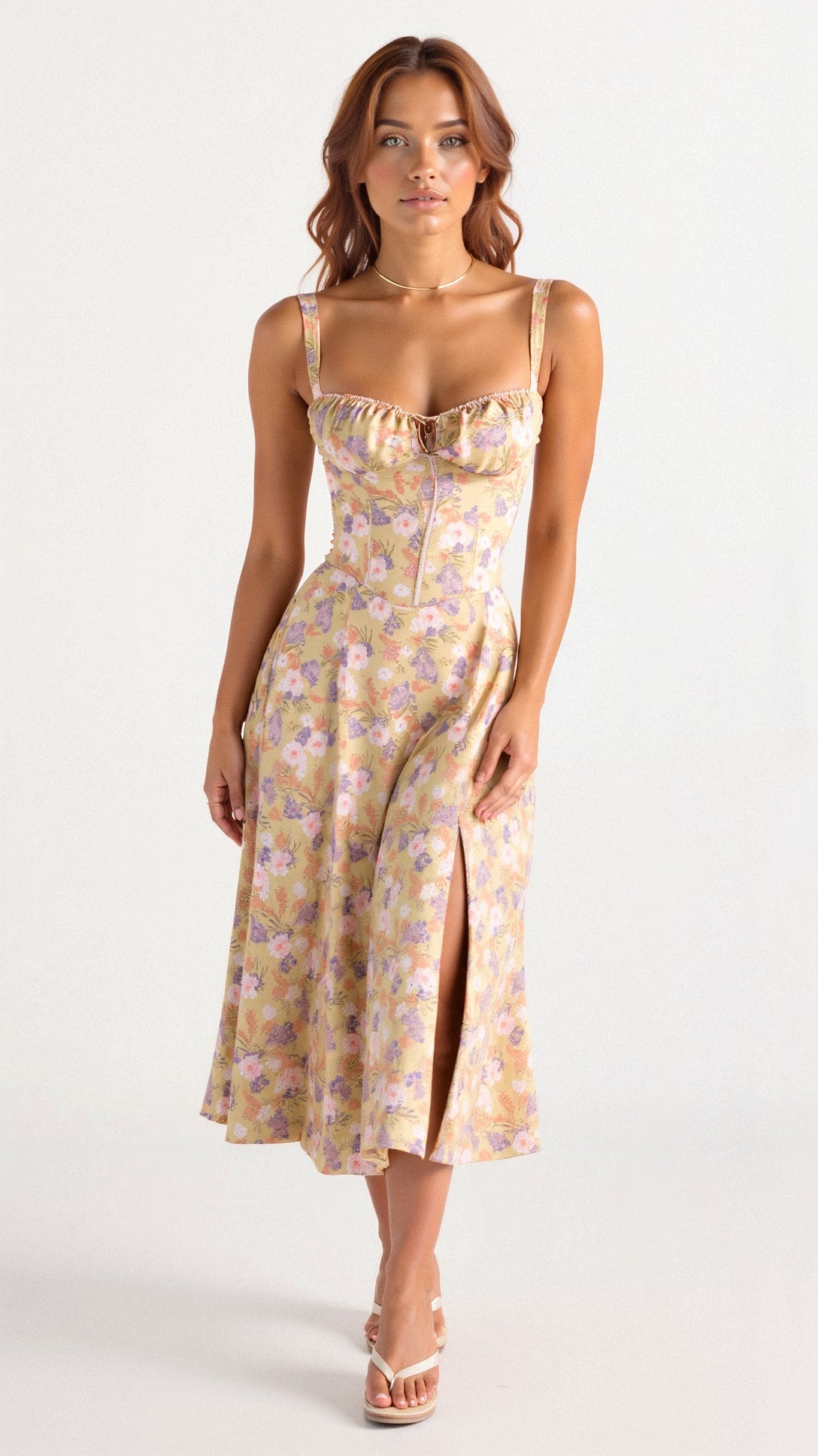 Miss | Jurk Dames Midi Casual Trendy - Polyester