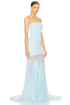 Aveline | Strapless Glamour Jurk met Tule Rok