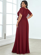 Miss | Avondjurk Dames Maxi A-lijn Elegant - Chiffon