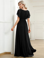 Miss | Avondjurk Dames Maxi A-lijn Elegant - Chiffon