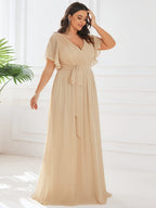 Miss | Avondjurk Dames Maxi A-lijn Elegant - Chiffon