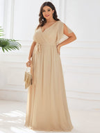 Miss | Avondjurk Dames Maxi A-lijn Elegant - Chiffon