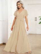 Miss | Avondjurk Dames Maxi A-lijn Elegant - Chiffon
