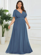 Miss | Avondjurk Dames Maxi A-lijn Elegant - Chiffon