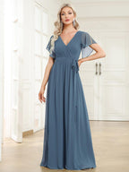 Miss | Avondjurk Dames Maxi A-lijn Elegant - Chiffon