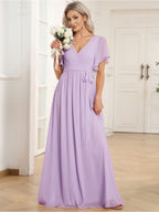 Miss | Avondjurk Dames Maxi A-lijn Elegant - Chiffon