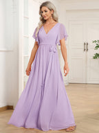 Miss | Avondjurk Dames Maxi A-lijn Elegant - Chiffon