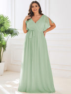 Miss | Avondjurk Dames Maxi A-lijn Elegant - Chiffon