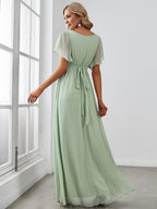 Miss | Avondjurk Dames Maxi A-lijn Elegant - Chiffon