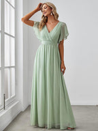 Miss | Avondjurk Dames Maxi A-lijn Elegant - Chiffon