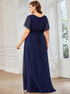 Miss | Avondjurk Dames Maxi A-lijn Elegant - Chiffon