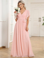 Miss | Avondjurk Dames Maxi A-lijn Elegant - Chiffon