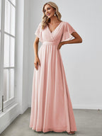 Miss | Avondjurk Dames Maxi A-lijn Elegant - Chiffon